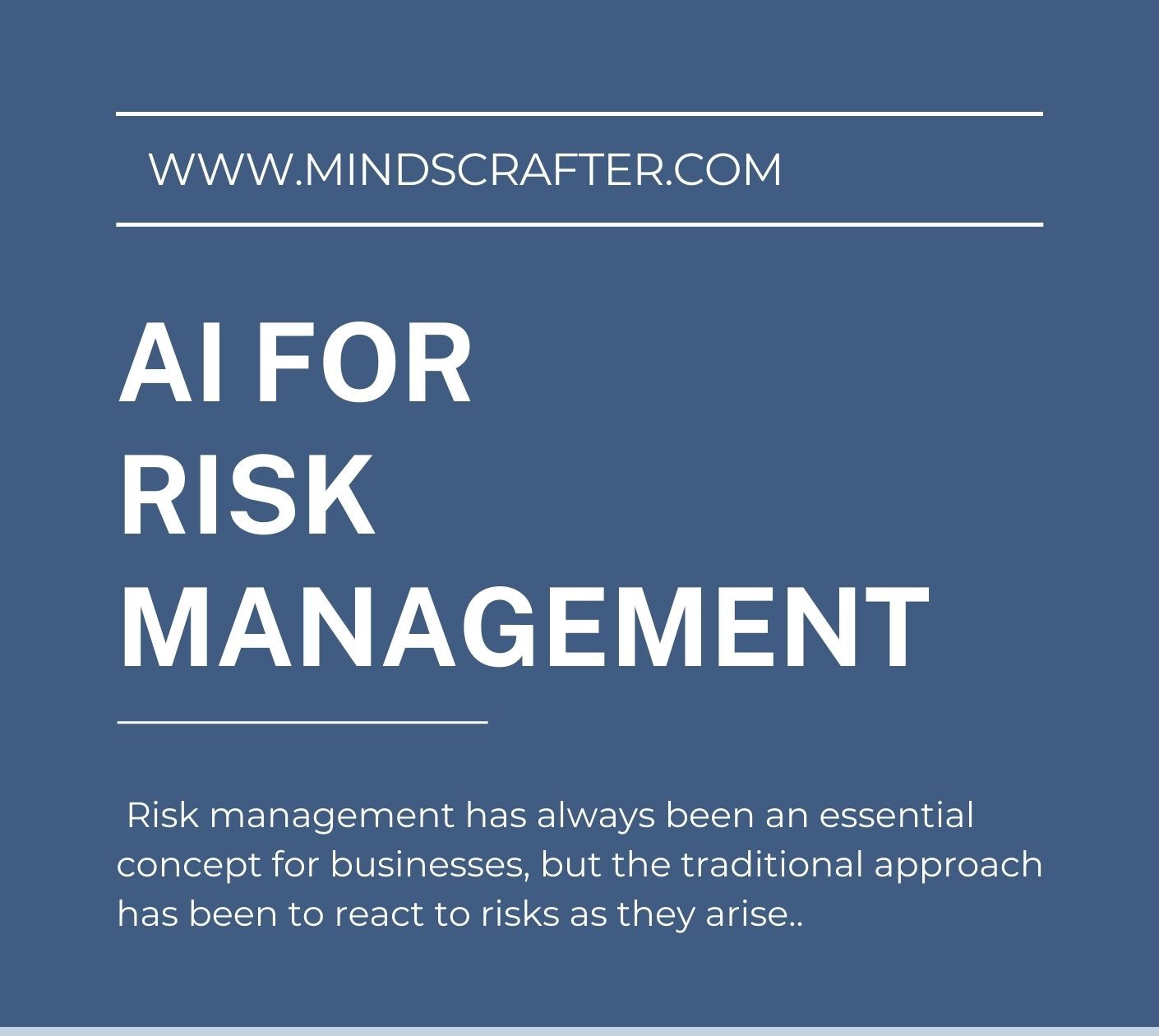 AI for Risk Management