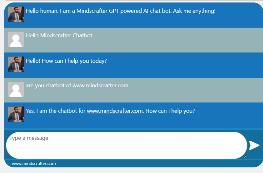 Chatbot of Mindscrafter